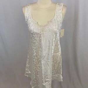 Vintage Morgan Taylor‎ Ivory Nightgown Nightie Slip Gown